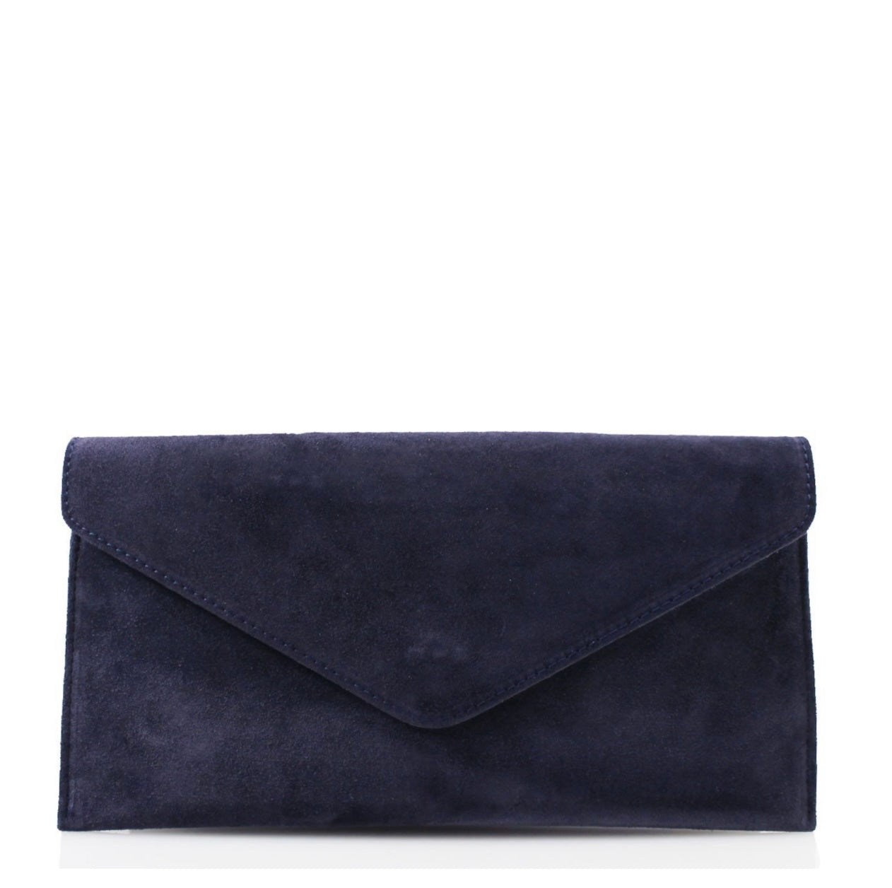 Suede clutch