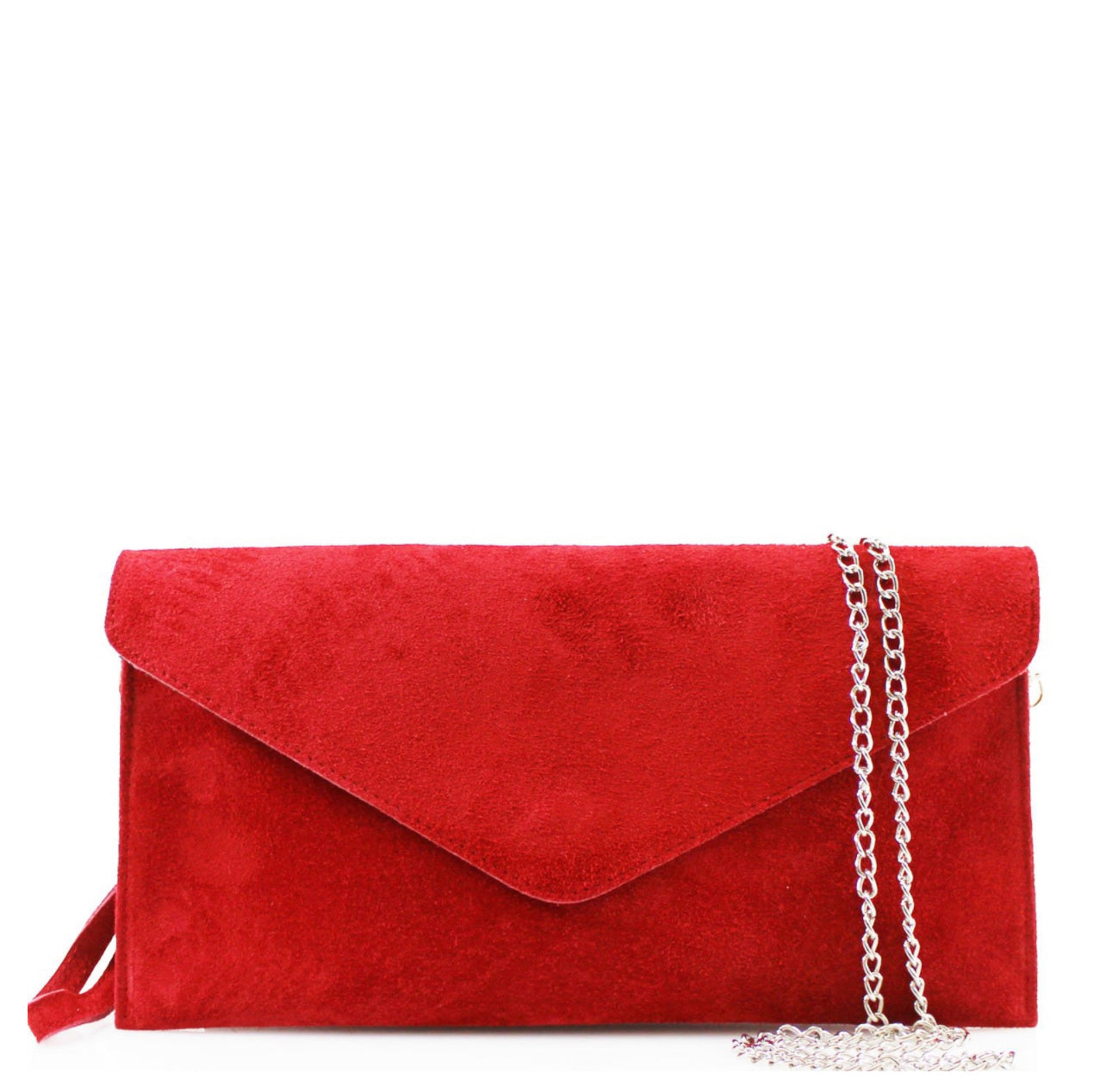 Suede clutch