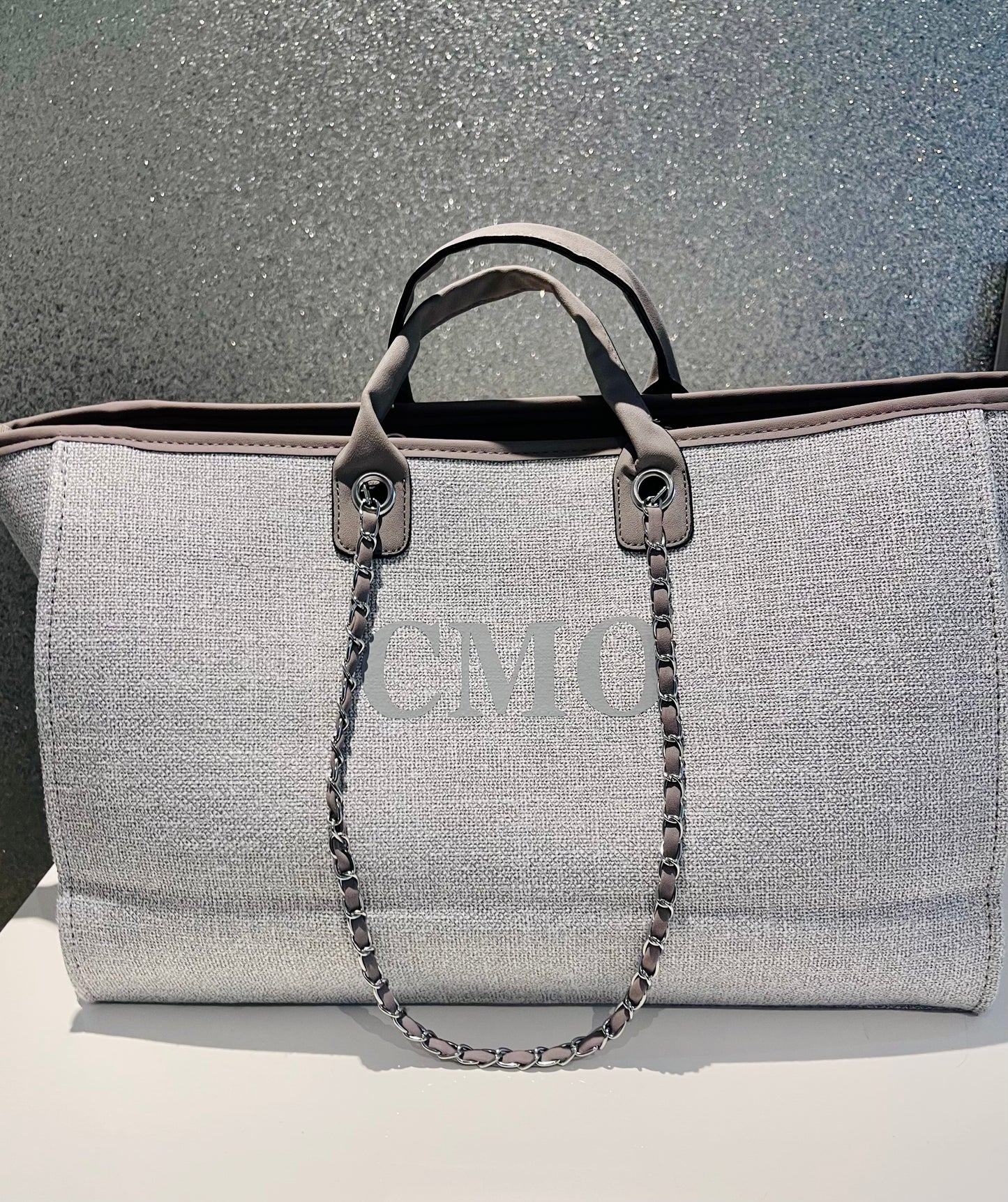 Large weekender/airport tote bag, grey