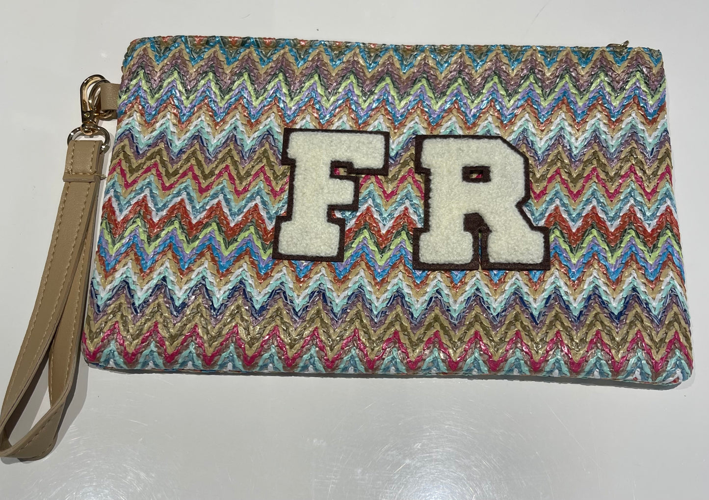 Zig Zag clutch/accessories bag
