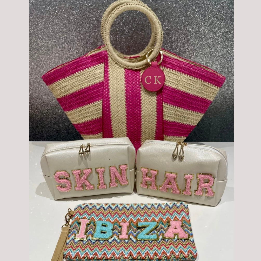 Zig Zag clutch/accessories bag