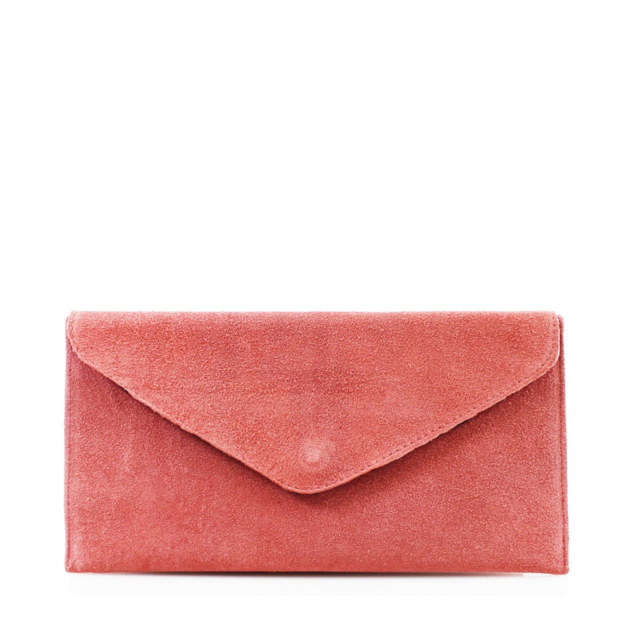 Suede clutch