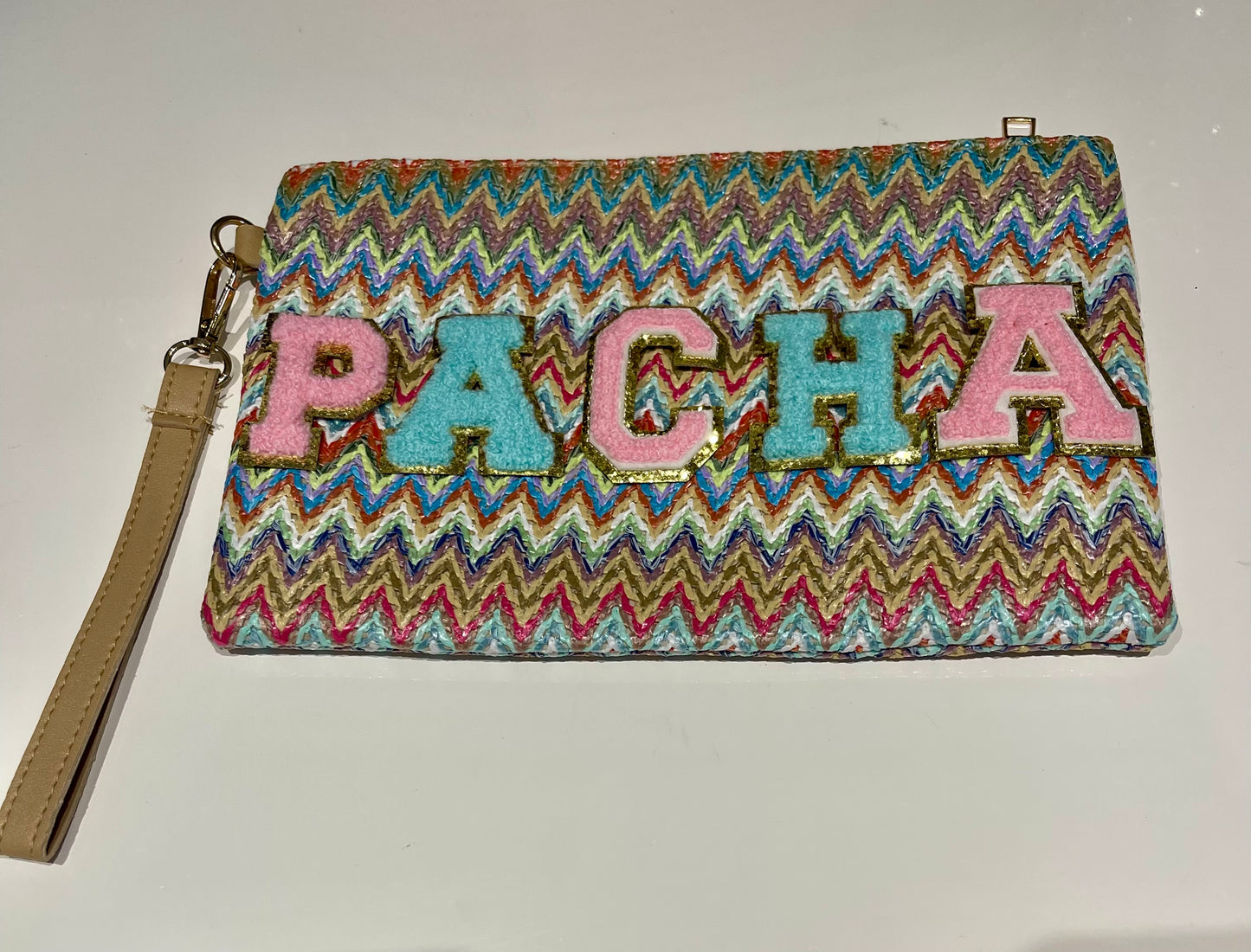 Zig Zag clutch/accessories bag