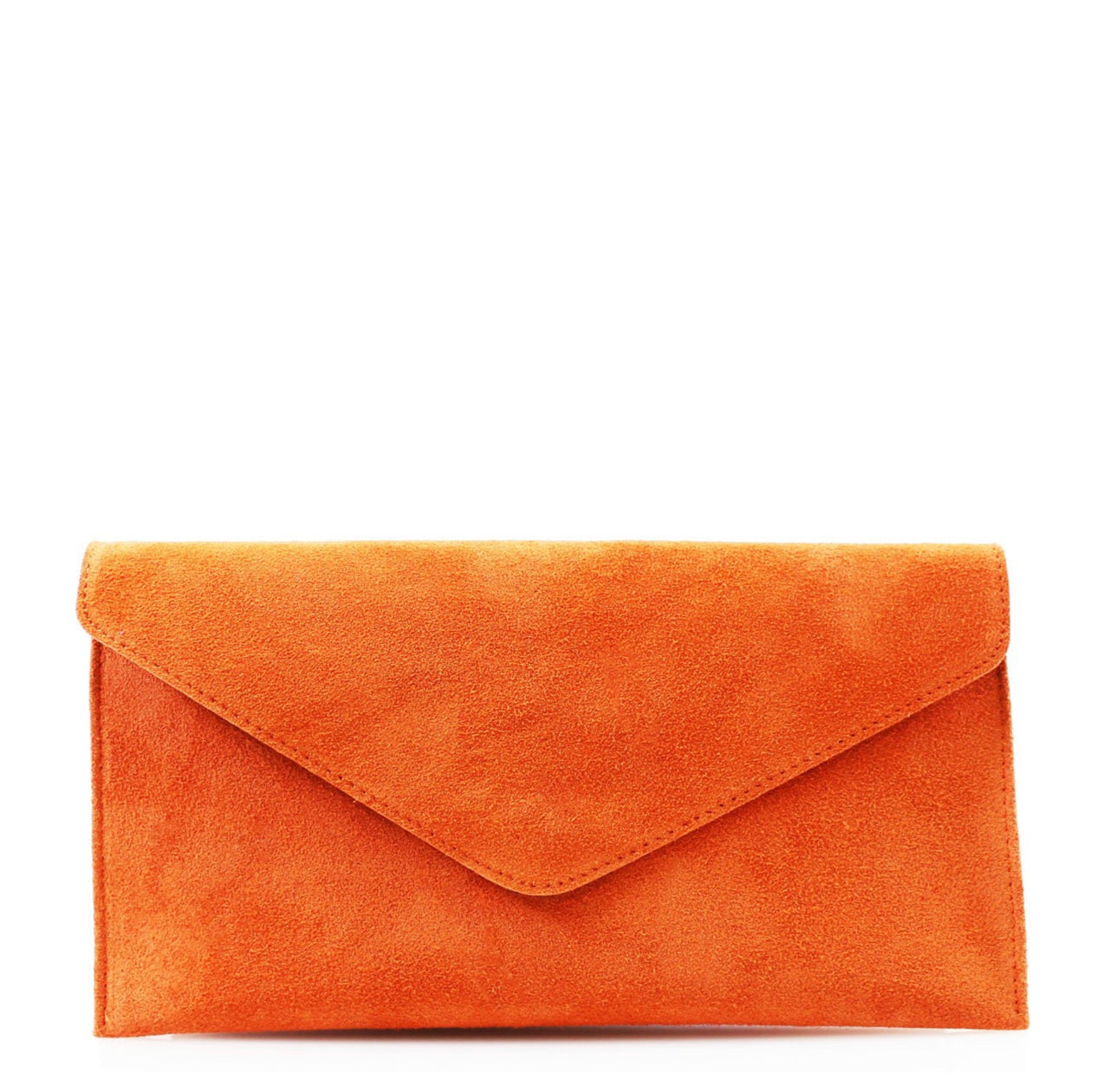 Suede clutch