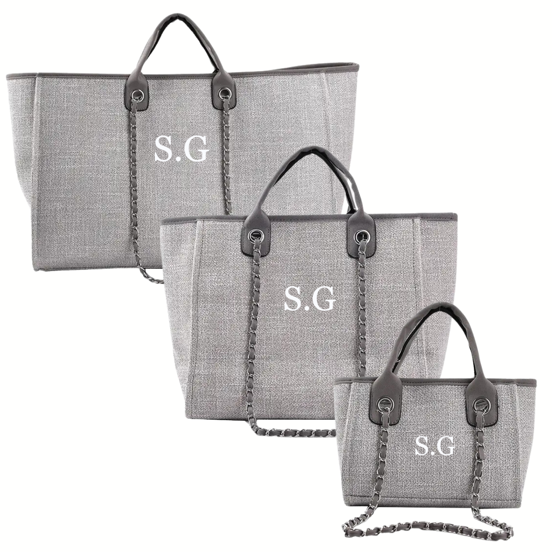 Large weekender/airport tote bag, grey
