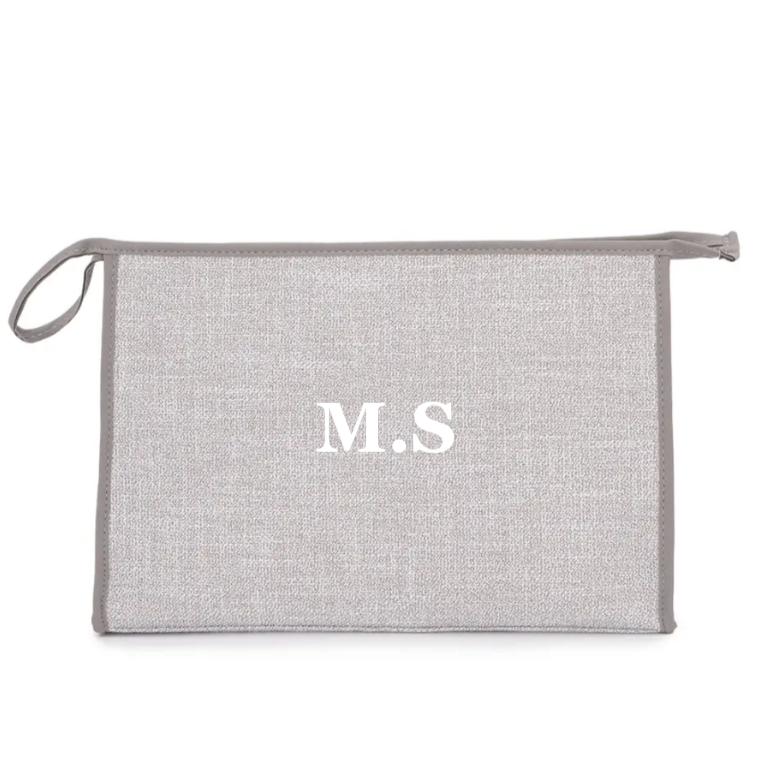 large clutch/laptop bag in grey