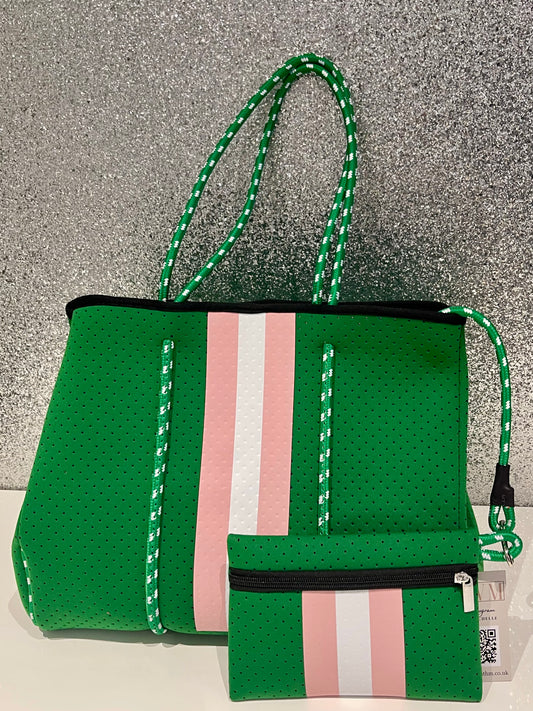 Neoprene tote bag set - Green