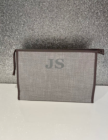 large clutch/laptop bag in grey