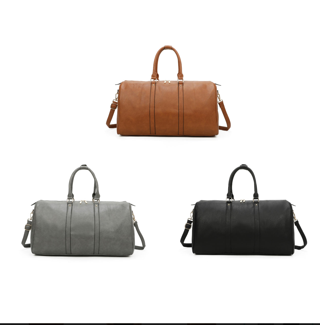 Large weekender holdal in 3 colours