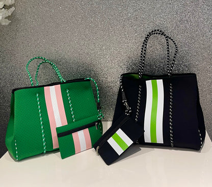 Neoprene tote bag set - Green