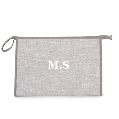 large clutch/laptop bag in grey